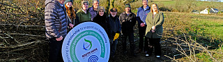 Visiting the team at Redberth Croft CIC, following support for an environmental project