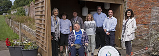 Participants at Pembrokeshire Mencap’s Stackpole Gardens are benefiting from the installation of a new safe and accessible, solar powered washing station, thanks to a boost from the South Hook Community Fund.