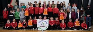 As part of our continued support to Pembrokeshire County Council’s Crucial Crew, safety learnings have been provided to around 1,400 pupils across the County Milford Haven Community School pupils joined by Sally Jones, Road Safety Education Officer at Pembrokeshire County Council.
